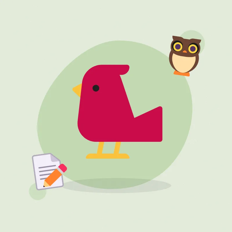 Backyard bird count (illustration)