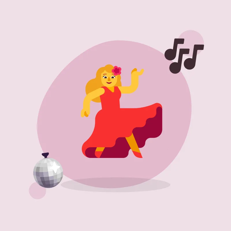 Kitchen dance party (illustration)