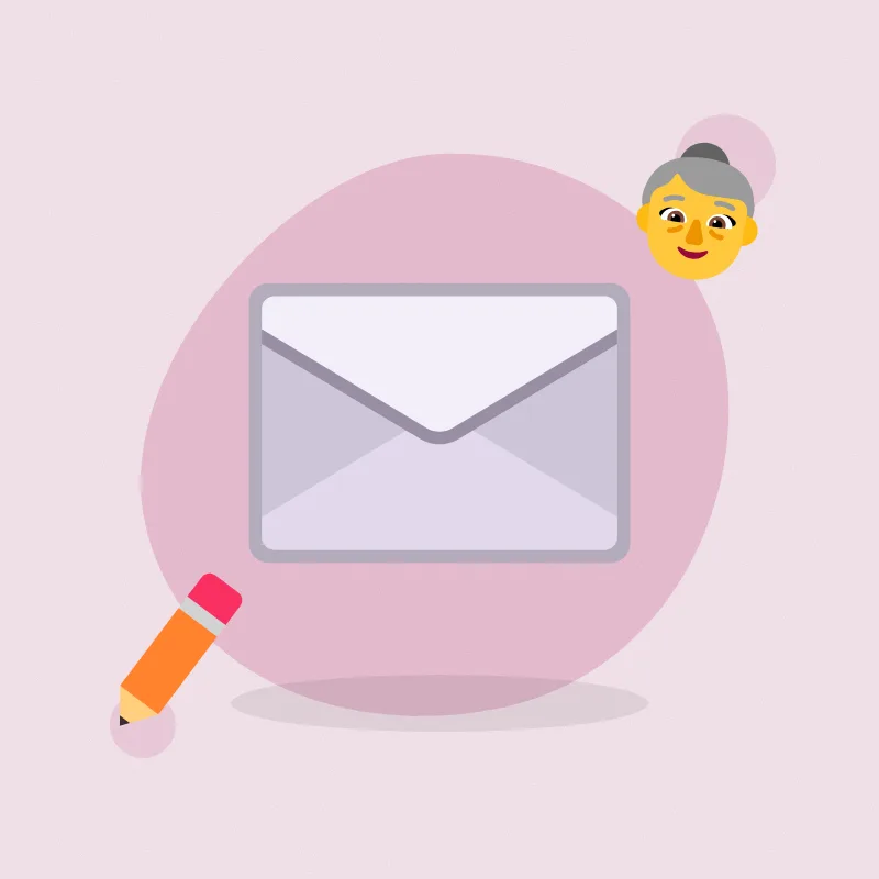 Letters to grandparents (illustration)