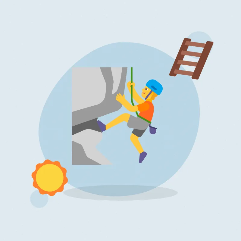 Monkey bars practice (illustration)