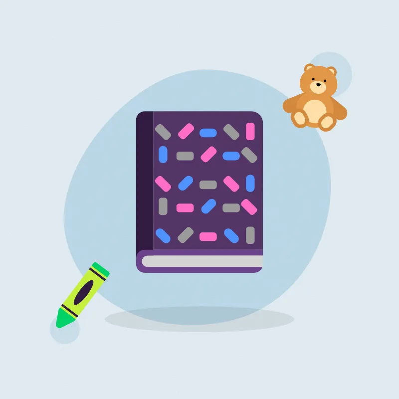 Busy bag for church (illustration)