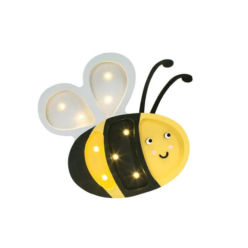 Little Lights Mini Happy Bee Lamp by Little Lights