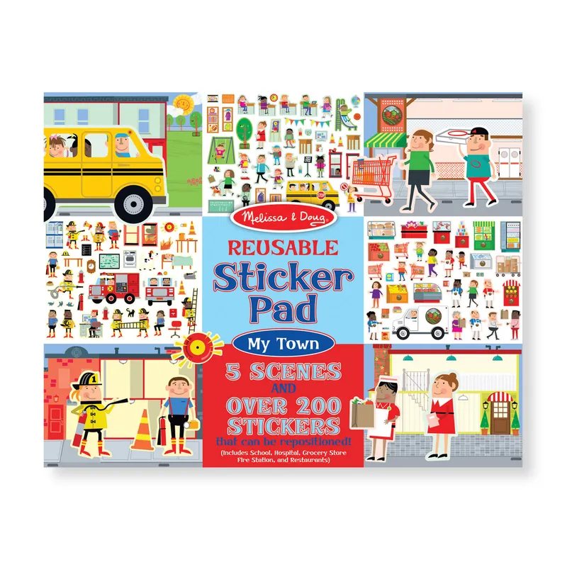 Melissa & Doug Reusable Sticker Pad: My Town by Melissa & Doug
