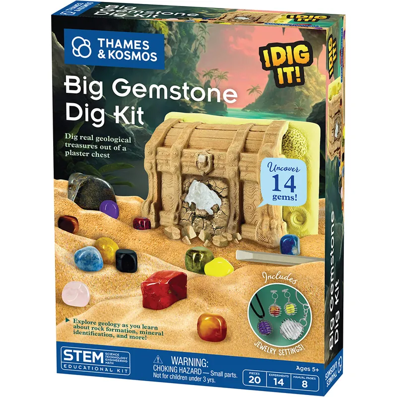 Thames & Kosmos I Dig It! Big Gemstone Dig Kit by Thames & Kosmos