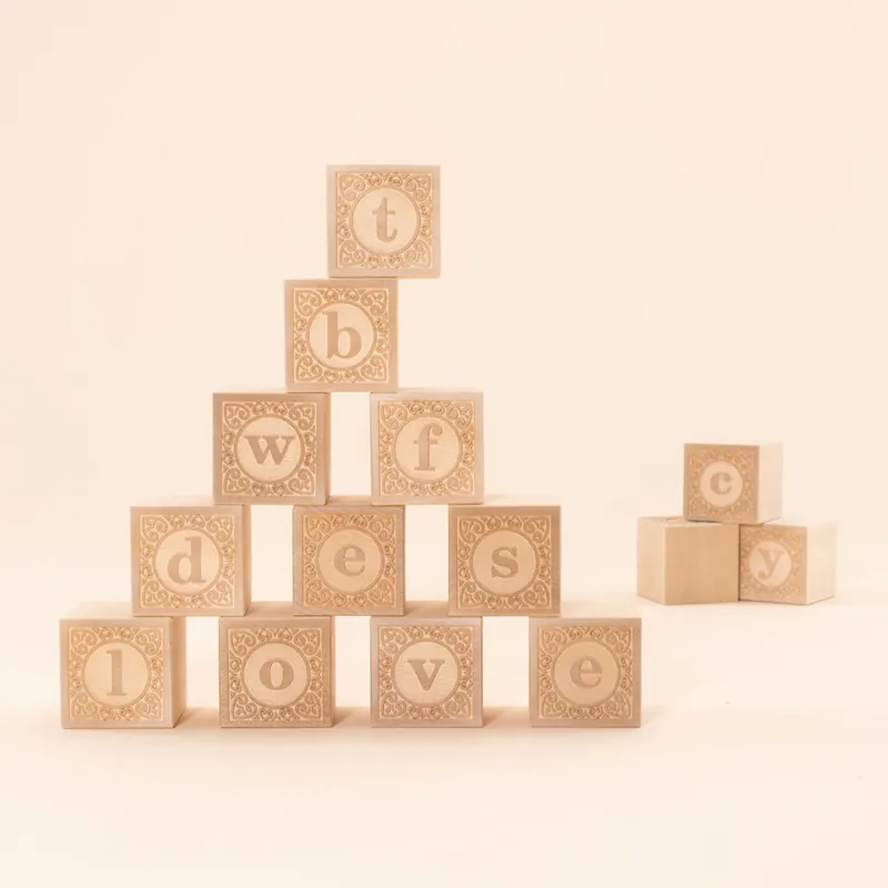 Uncle Goose Lowercase Alphablank Blocks by Uncle Goose